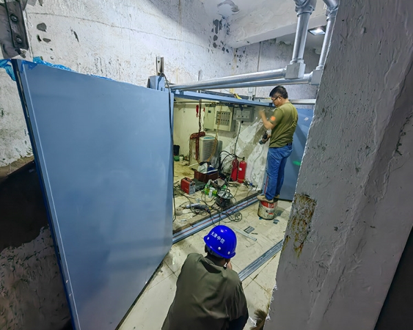 山西西龍池電站防火門、快速門施工現(xiàn)場